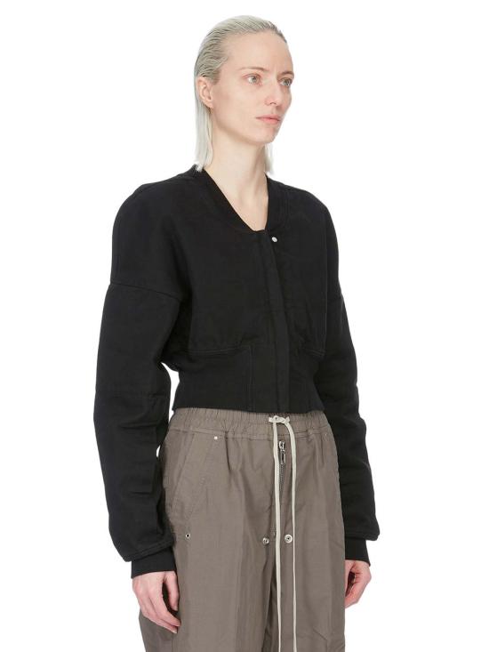 26SS 릭 오웬스 봄버 자켓 플라이트 크롭 재킷 블랙 - RICK OWENS