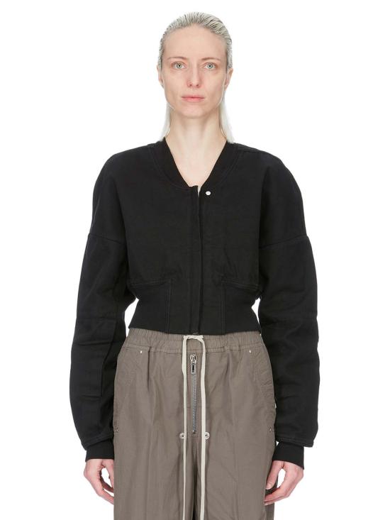 26SS 릭 오웬스 봄버 자켓 플라이트 크롭 재킷 블랙 - RICK OWENS