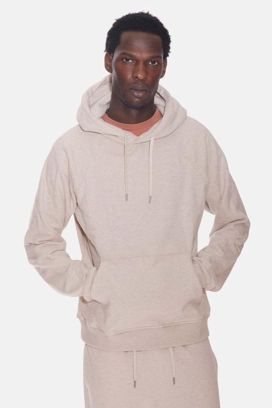  블루&크림 후드 티셔츠 BCFW24TP86 OAT HEATHER