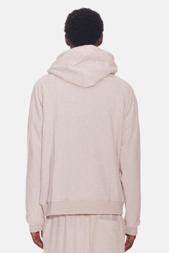  블루&크림 후드 티셔츠 BCFW24TP86 OAT HEATHER - BLUE&CREAM