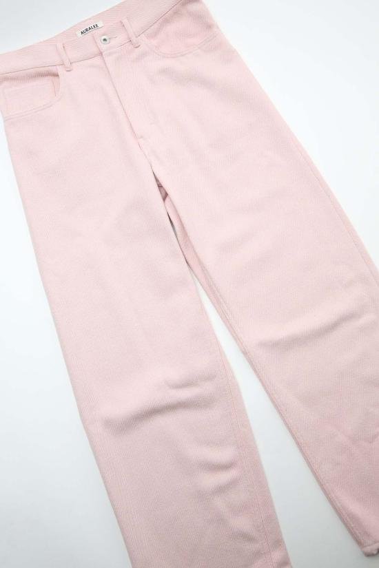  오라리 데님 오랄리 실크 넵  5 P 와이드 팬츠 - AURALEE