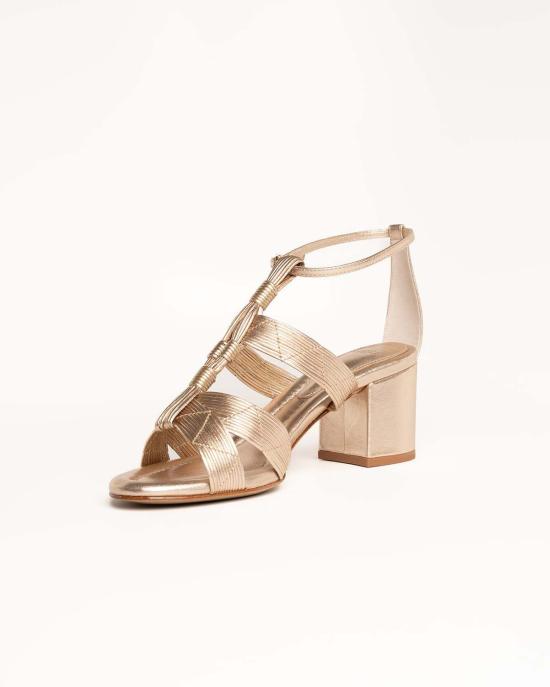  알렉산더버만 샌들 Alexandre Birman 올가 블록 60  골든 - ALEXANDRE BIRMAN