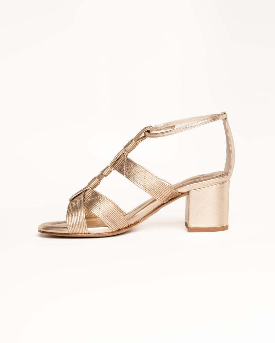  알렉산더버만 샌들 Alexandre Birman 올가 블록 60  골든 - ALEXANDRE BIRMAN
