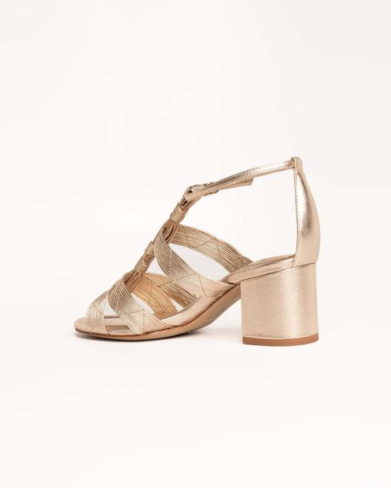  알렉산더버만 샌들 Alexandre Birman 올가 블록 60  골든 - ALEXANDRE BIRMAN