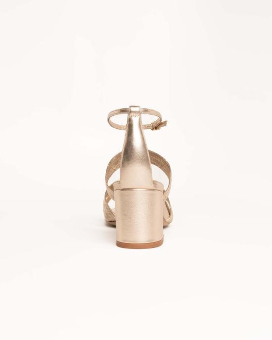  알렉산더버만 샌들 Alexandre Birman 올가 블록 60  골든 - ALEXANDRE BIRMAN