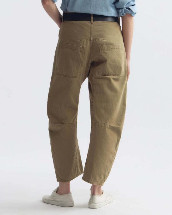  닐리로탄 스트레이트 팬츠 Nili Lotan Shon Pant 프렌치 카키 - NILI LOTAN