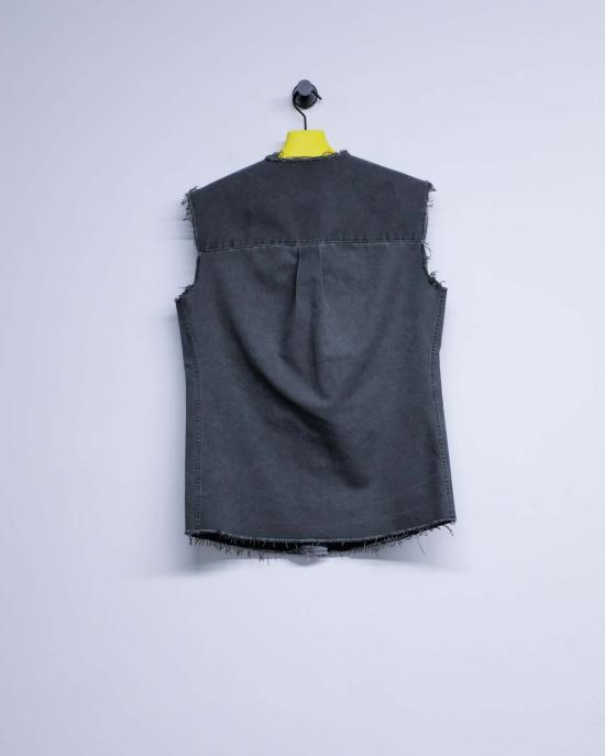  가브리엘라 콜 가먼츠 민소매 티셔츠 74번 민소매 셔츠 워시드 블랙 - GABRIELA COLL GARMENTS