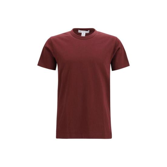 26SS 꼼데가르송 반팔 티셔츠 Comme Des Garçons 코튼 티셔츠 보르도