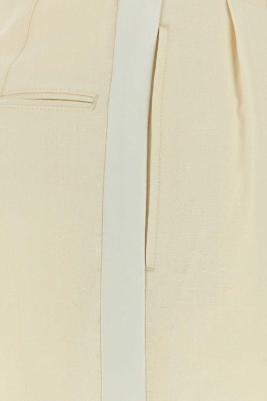  마르지엘라 스트레이트 팬츠 Maison Margiela 모헤어 블렌드  오프화이트 - MAISON MARGIELA