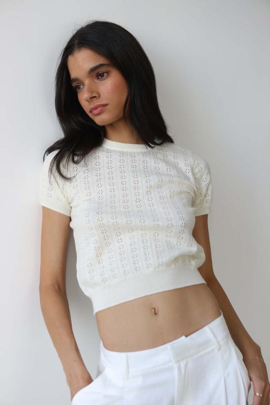  칼라한 니트웨어 반팔 티셔츠 Callahan 니트웨어 네리사 포인텔 티셔츠 - CALLAHAN KNITWEAR