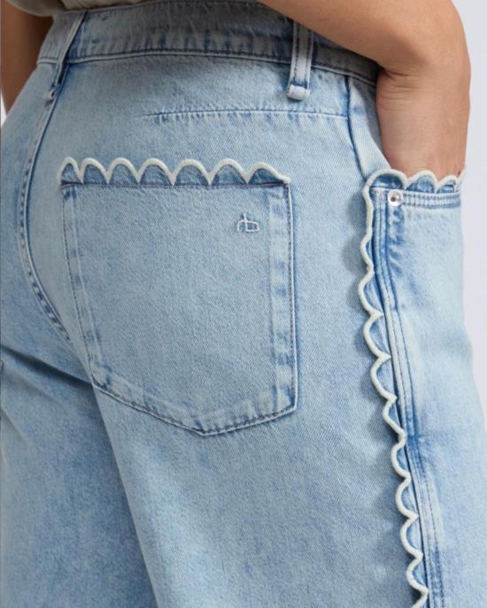  랙앤본 데님 팬츠 Rag & Bone Featherweight Pheobe Drawstring Pant Alscallop - RAG & BONE