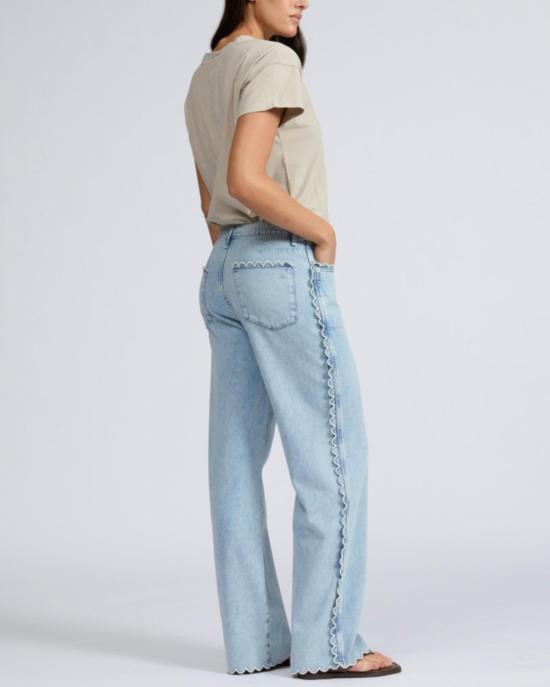  랙앤본 데님 팬츠 Rag & Bone Featherweight Pheobe Drawstring Pant Alscallop - RAG & BONE