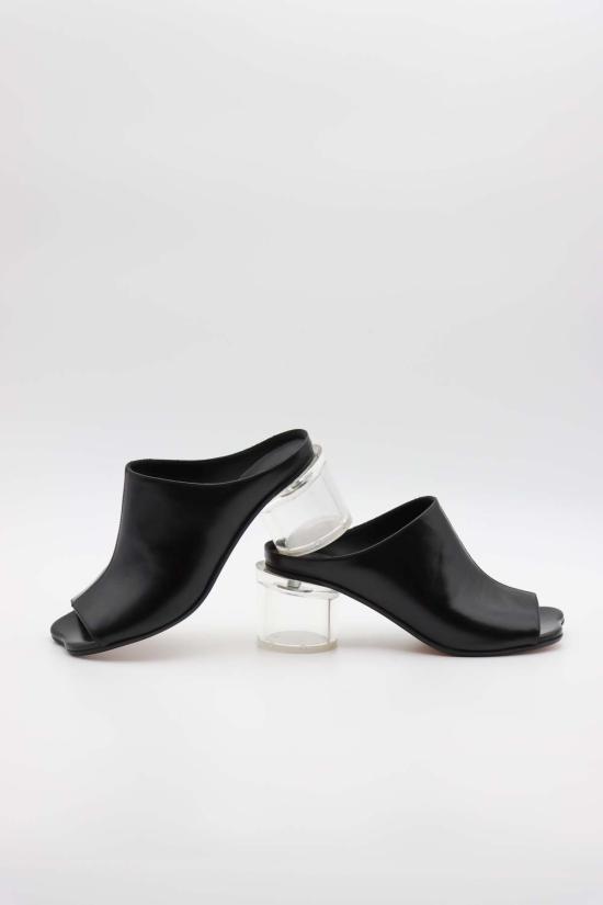  마르지엘라 뮬/슬리퍼 메종  힐 뮬 블랙 - MAISON MARGIELA