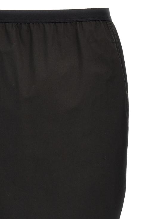  릭 오웬스 롱 스커트 필러 롱 미니 스커트 블랙 - RICK OWENS