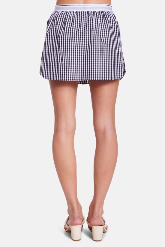 더 타일 클럽 숏 스커트 BCTC2582B GINGHAM - THE TILE CLUB