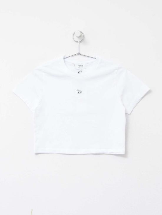  메종키츠네 반팔 티셔츠 OW00104KJ0008 WHITE