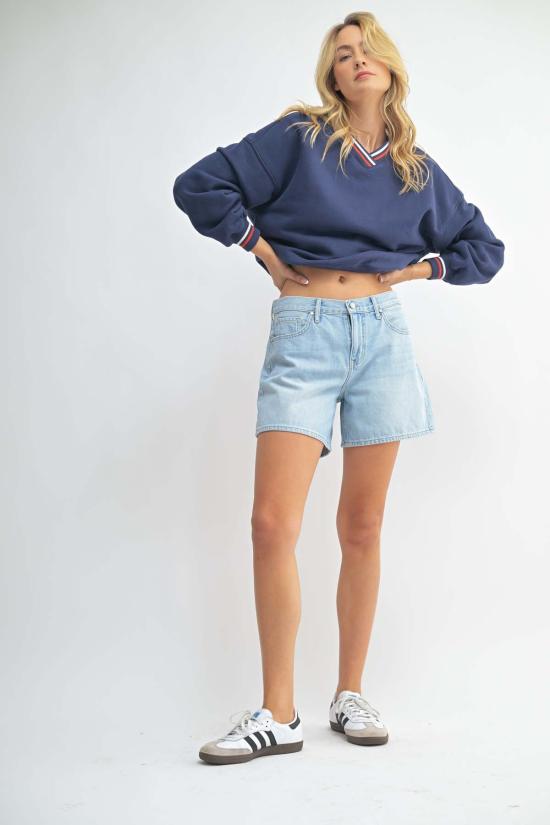  저스트 블랙 데님 숏팬츠 BH205N RED - JUST BLACK DENIM