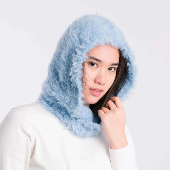  벌루프 바라클라바 Verloop 모피 후드 러스트/스톤 블루 - VERLOOP