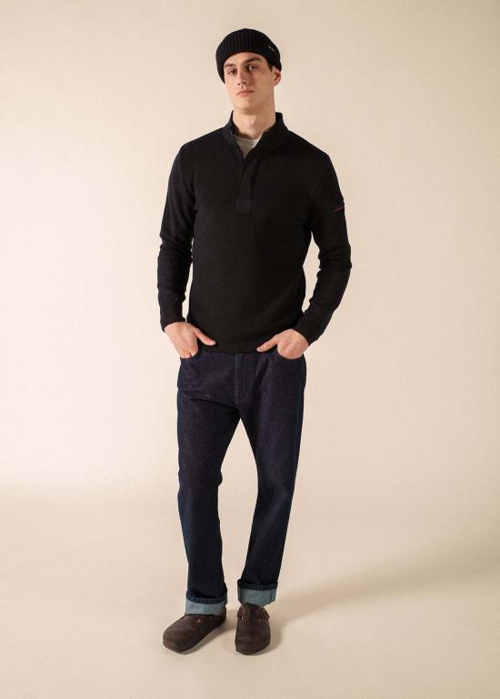  세인트제임스 스웨터 Saint James Usa Loup De Mer Ii 울  네이비