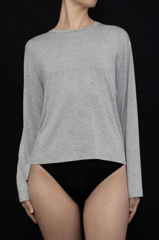  카이 인티메이츠 긴팔 티셔츠 Kye Intimates 리클라인 뱀부 릴렉스드 롱 슬리브 탑 도브