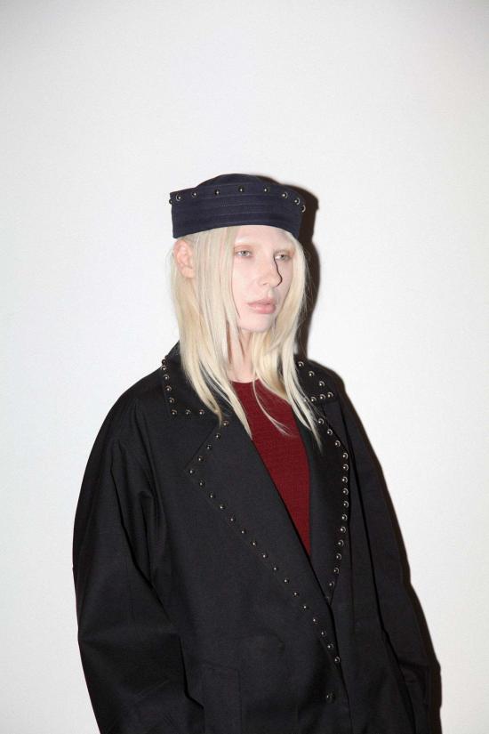  케이코 모자 Kk Co & Clyde Rivet Sailor Hat Onyx - KKCO