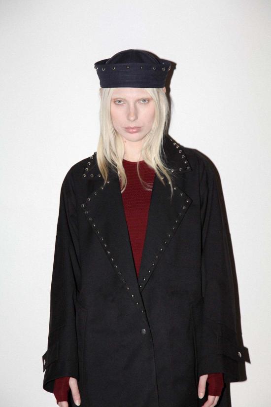  케이코 모자 Kk Co & Clyde Rivet Sailor Hat Onyx - KKCO