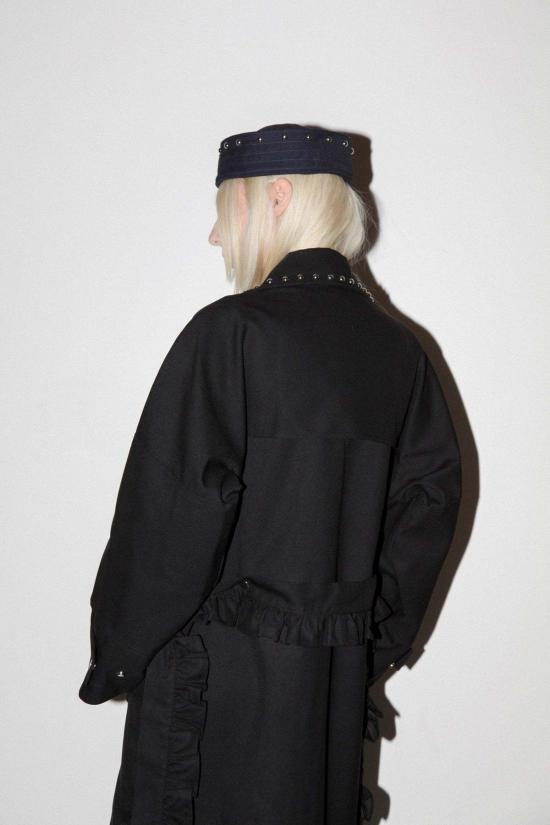  케이코 모자 Kk Co & Clyde Rivet Sailor Hat Onyx - KKCO