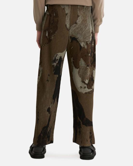  이세이 미야케 스트레이트 팬츠 Homme Plisse Issey Miyake 페인티드 스톤 - ISSEY MIYAKE