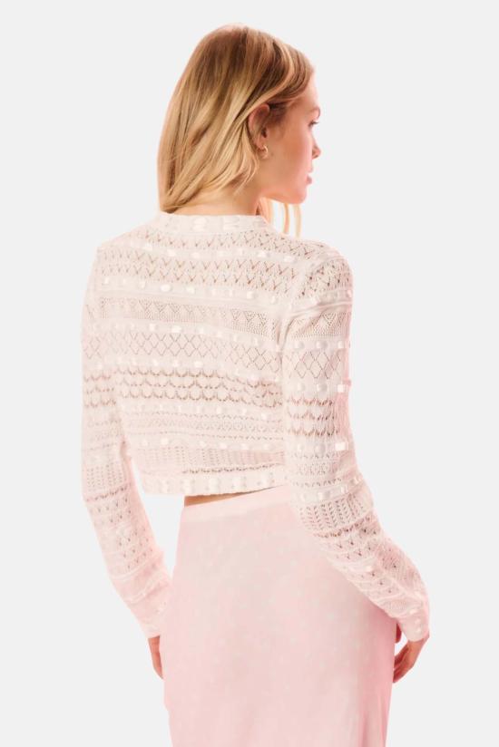  러브쉐이크팬시 가디건 K1751 2560 WHITE - LOVESHACKFANCY