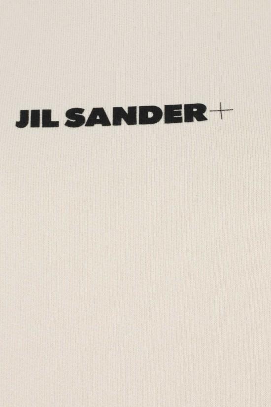  질샌더 후드 티셔츠 질 샌더 코튼 오버사이즈 스웨트셔츠 아이보리 - JIL SANDER