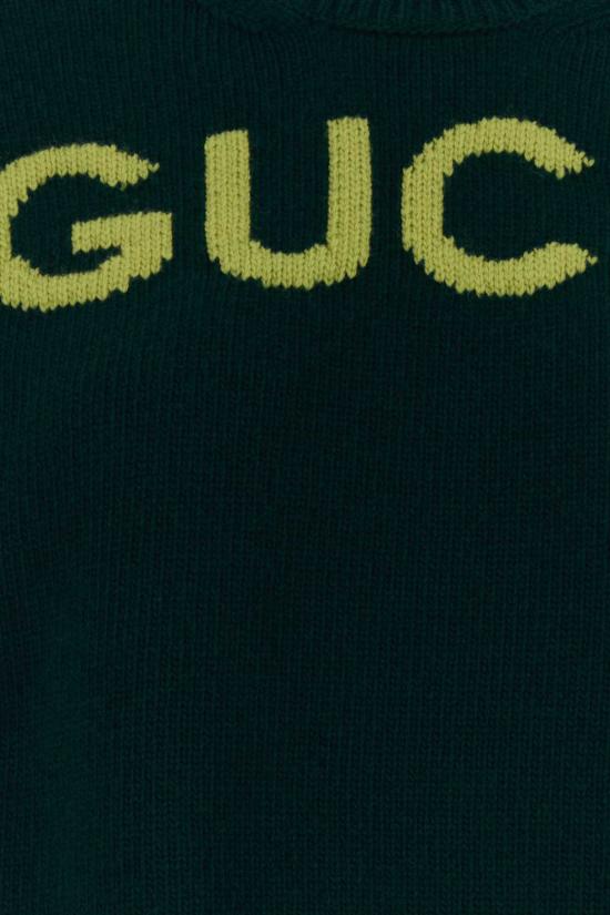  구찌 스웨터 보틀 그린 울 - GUCCI