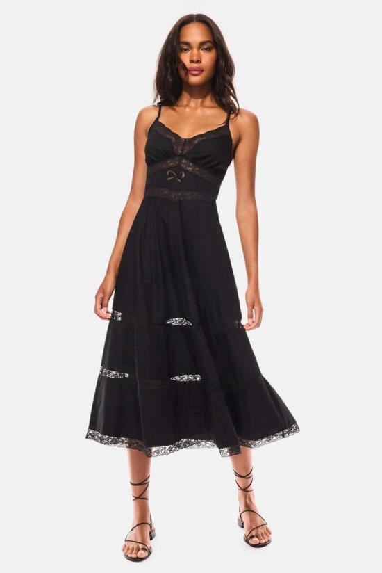  러브쉐이크팬시 롱 원피스 D2826 2433 BLACK