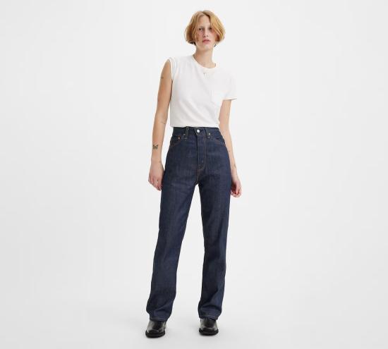  리바이스 데님 팬츠 Levi's 빈티지 1950's 701 셀비지 데님 다크 인디고 - LEVI'S