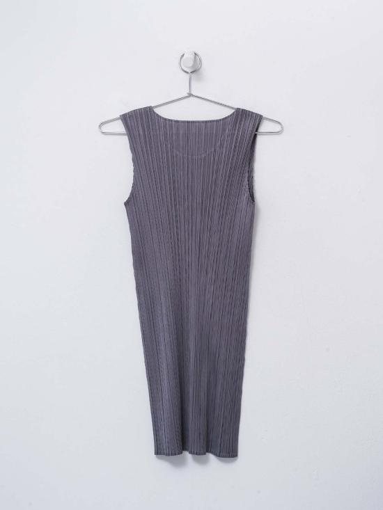  플리츠플리즈 베이직 슬리브리스 미니 원피스 PP48JT107 GRAY - PLEATS PLEASE