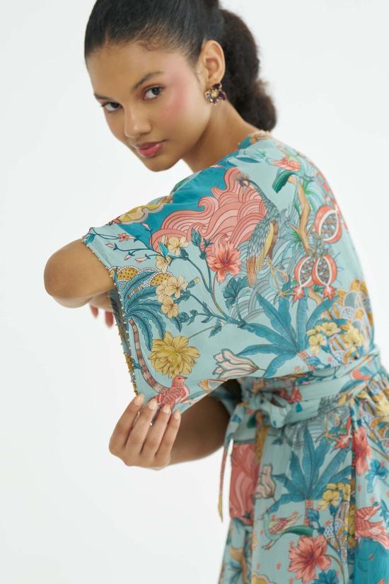  메종 칼라 미디 원피스 Maison Qala 피오니 카프탄 드레스 - MAISON QALA