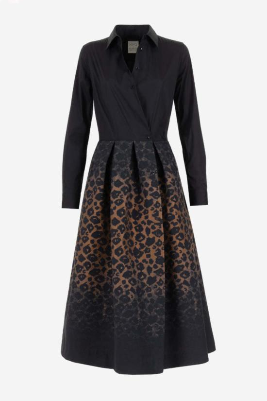  사라로카 원피스 Sara Roka Elenina 프린트 드레스 Animalier/Black