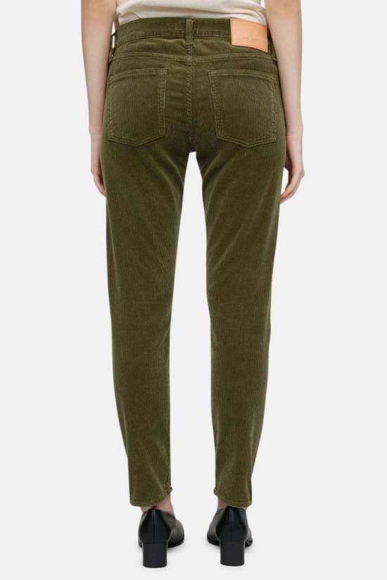  마우지 스트레이트 팬츠 Moussy Ailey 코듀로이 팬츠 카키 - MOUSSY