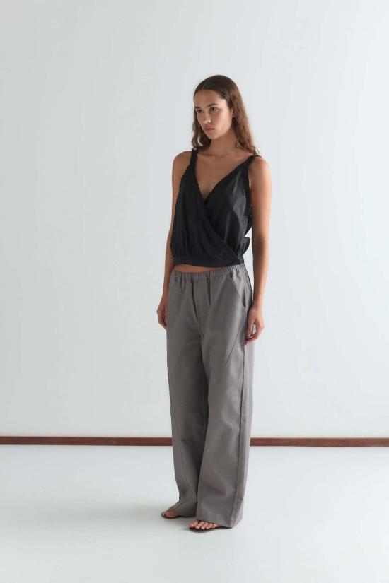  데이지 스튜디오 스트레이트 팬츠 Deiji Studios Curve Pant Lavender Smoke - DEIJI STUDIO