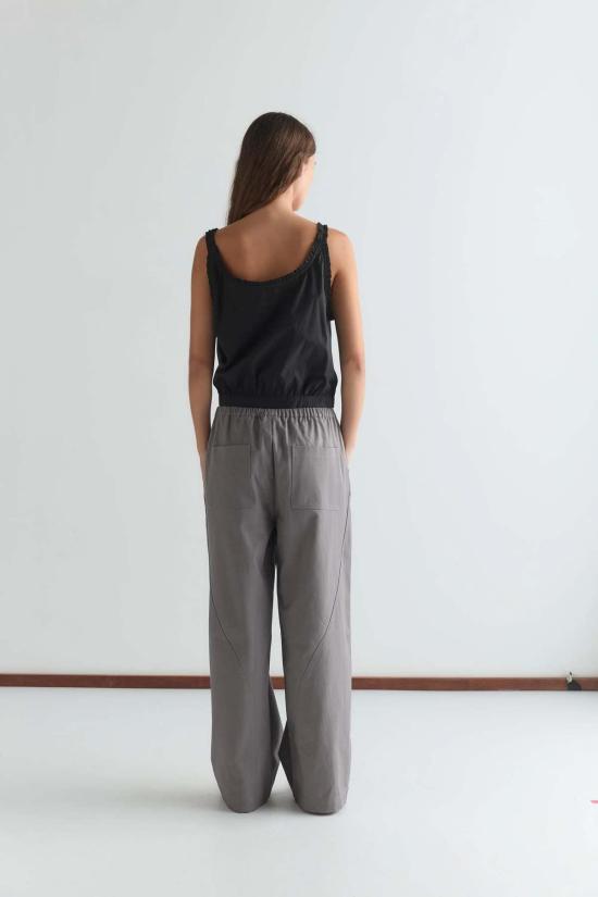  데이지 스튜디오 스트레이트 팬츠 Deiji Studios Curve Pant Lavender Smoke - DEIJI STUDIO