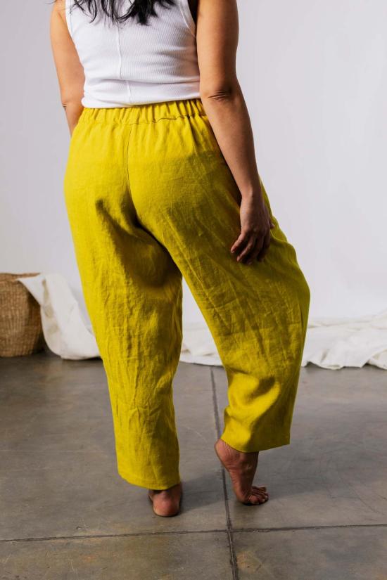  파뮤트 어패럴 스트레이트 팬츠 Pamut Apparel Usa River 리넨 팬츠 블랙 - PAMUT APPAREL