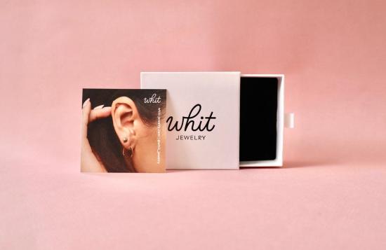  Whit Jewelry 싱글 이어링 화이트 주얼리 프레첼 스터드 귀걸이 14K 옐로우 골드 - OTHER BRANDS