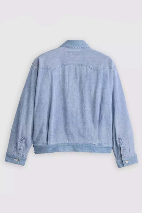 리바이스 데님 자켓 블루 탭 커스텀 톱니형 재킷 랜체로 모지 - LEVI'S