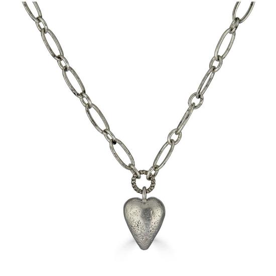  로니 폴 주얼리 목걸이/팬던트 섬세한 하트 목걸이 실버 - LONI PAUL JEWELRY