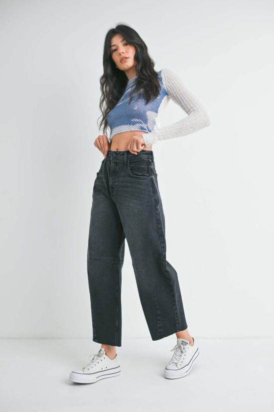  저스트 블랙 데님 데님 팬츠 BP473J GREEN - JUST BLACK DENIM