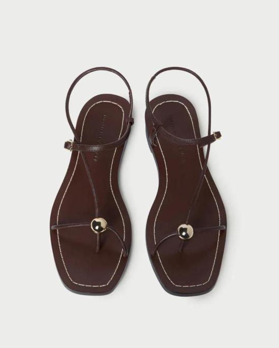  로플러랜달 샌들 뢰플러 랜달 라라 레더  에스프레소 - LOEFFLER RANDALL