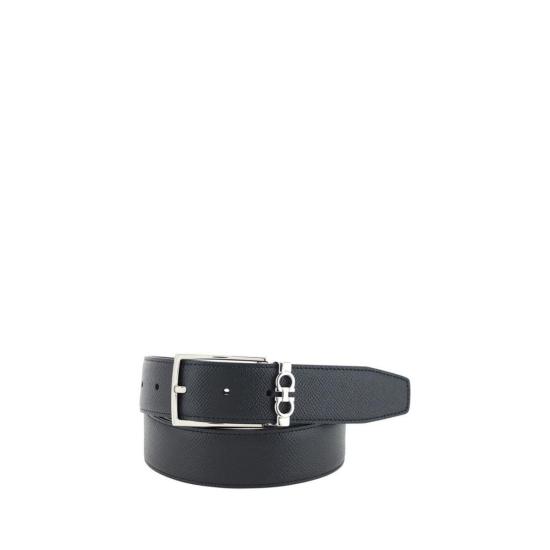  살바토레 페라가모 벨트 페라가모 송아지 가죽 보스 타우러스  블랙 - SALVATORE FERRAGAMO