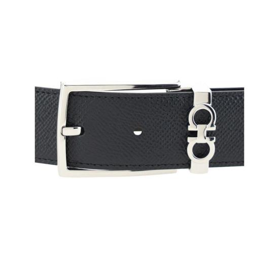  살바토레 페라가모 벨트 페라가모 송아지 가죽 보스 타우러스  블랙 - SALVATORE FERRAGAMO