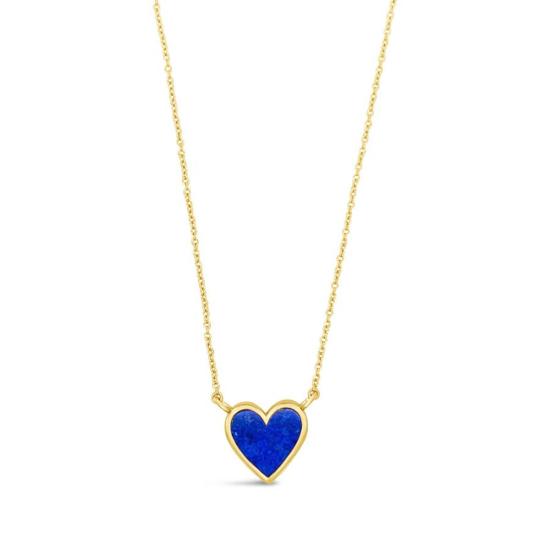 시에라 윈터 주얼리 목걸이/팬던트 러브스트럭 목걸이 골드/라피스 - SIERRA WINTER JEWELRY