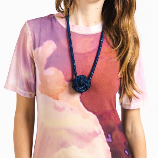  Peppercotton 목걸이/팬던트 페퍼코튼 카프리 매듭 목걸이 네이비 - OTHER BRANDS