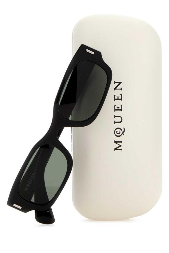  알렉산더 맥퀸 선글라스 아세트리뉴 아세테이트 팬토스 선글라스 블랙 - ALEXANDER MCQUEEN